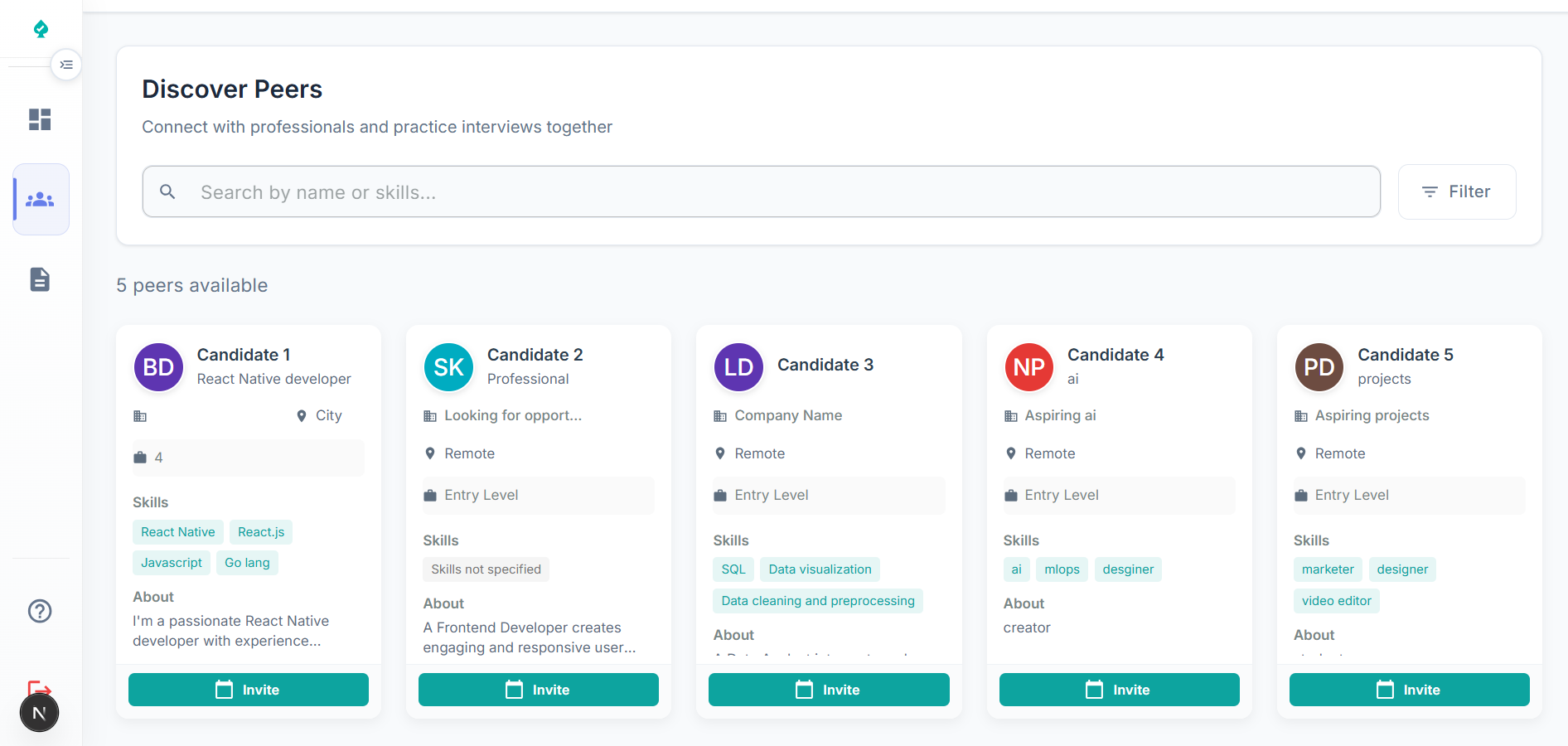 Peer to Peer Interview